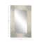 36" Cream & Aqua Coastal Mother Of Pearl Wall Mirror